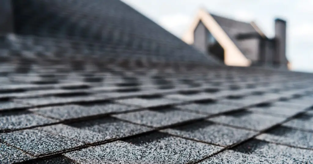 This image of shingles illustrates the idea of a small church building a parsonage.