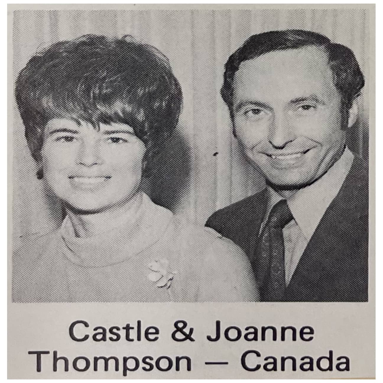 A photograph of Castle and Joanne Thompson from around the time of the founding of Peace Mission Chapel.